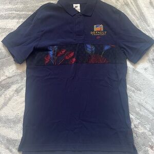 Nike Dark Blue Polo with Vibrant Design